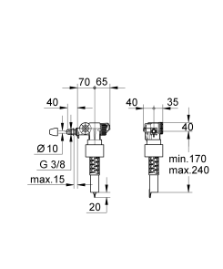 Наповнюючий клапан Grohe Dally-Fvent (37095000) №2
