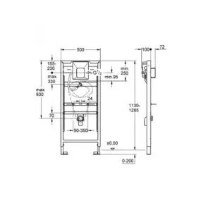 Інсталяційний комплект для пісуара Grohe Rapid SL (38786001) №2