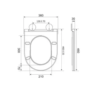 Унитаз напольный безвидочный Mixxus Premium Bevel-0702-T3 555х365х410mm система смыва Tornado 3.0 (MP6715) №7