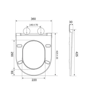 Унитаз подвесной Mixxus Ellipse-0310-T3 480х360х340mm система смыва Tornado 3.0 (MI8426) №3