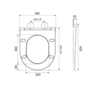 Унитаз подвесной Mixxus Bevel-0305-T3 480х360х340mm система смыва Tornado 3.0 (MI8425) №10