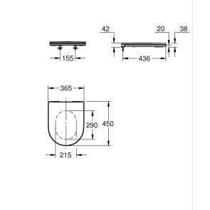 Сидіння для унітазу Grohe Euro Ceramic (102500SH00) №5