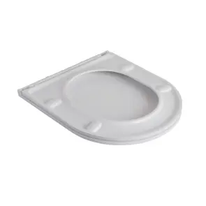 Сидіння-кришка для унітазу Mixxus Seat Cover Ellipse-Bevel-2002 430х360х30mm дюропластове швидкознімне з мікроліфтом (MI8427) №2