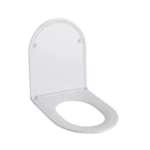 Сидіння-кришка для унітазу Mixxus Seat Cover Ellipse-Bevel-2002 430х360х30mm дюропластове швидкознімне з мікроліфтом (MI8427) №3