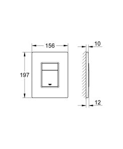 Комплект Grohe Set Унітаз QUADRO-0301-T3 + Інсталяція 38536001 + панель 38732000 (38536001QUADRO0301T3) №2