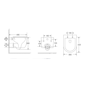 Комплект Grohe Set Унітаз TOPPER-0302-T3 + Інсталяція Grohe Rapid SL 38772001 (38772001TOPPER0302T3) №21