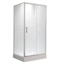 Душова кабіна з низьким піддоном Mixxus HARD SCT01-120x80x198-TR Chrome NEW прозоре скло 5мм (MI8428)