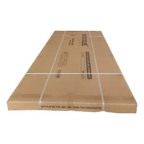 Душова кабіна з низьким піддоном Mixxus Style SCT01-90x90x200-TR Graphite прозоре скло 6мм (MI8432) №2