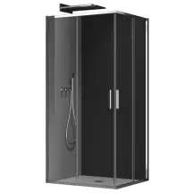 Душова кабіна без піддону Koer SR SC10-90x90x195-TR-01 прозоре скло Easy Clean 6мм, хром (KR5942)