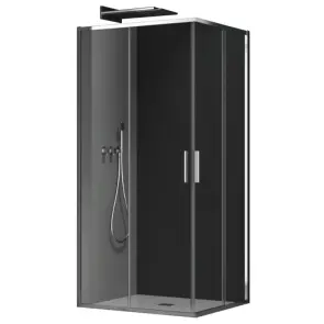 Душова кабіна без піддону Koer SR SC10-90x90x195-TR-01 прозоре скло Easy Clean 6мм, хром (KR5942) №1