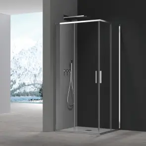 Душова кабіна без піддону Koer SR SC10-90x90x195-TR-01 прозоре скло Easy Clean 6мм, хром (KR5942) №13
