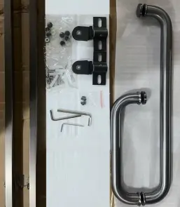 Душова кабіна з низьким піддоном Mixxus LINES SCT01-90x90x198-TR Graphite NEW прозоре скло 6мм (MI8429) №3