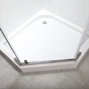 Душова кабіна з низьким піддоном Mixxus LINES SCT01-90x90x198-TR Graphite NEW прозоре скло 6мм (MI8429) №8