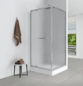 Душевая кабина с низким поддоном Mixxus Style SCT01-90x90x200-TR Chrome прозрачное стекло 6мм (MI8433) №2