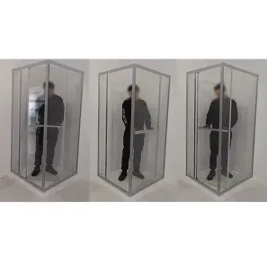 Душевая кабина с низким поддоном Mixxus Style SCT01-90x90x200-TR Chrome прозрачное стекло 6мм (MI8433) №3