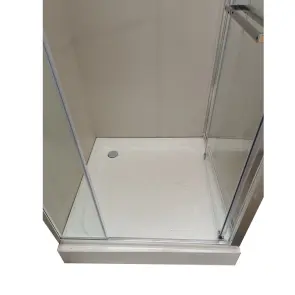 Душевая кабина с низким поддоном Mixxus Style SCT01-90x90x200-TR Chrome прозрачное стекло 6мм (MI8433) №6