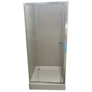 Душевая кабина с низким поддоном Mixxus Style SCT01-90x90x200-TR Chrome прозрачное стекло 6мм (MI8433) №7