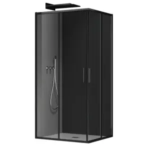 Душова кабіна без піддону Koer SR SC10-90x90x195-TR-07 прозоре скло Easy Clean 6мм, графіт (KR5944) №1