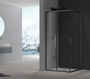 Душова кабіна без піддону Koer SR SC10-90x90x195-TR-07 прозоре скло Easy Clean 6мм, графіт (KR5944) №33