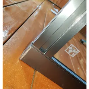 Шторки стеклянные на раздвижные ванны Koer SR BS06-120x150-TR-07 прозрачное стекло Easy Clean 6мм, графит (KR5947) №7