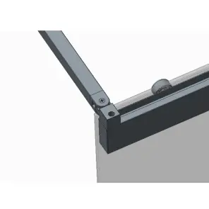Шторки стеклянные на раздвижные ванны Koer SR BS06-120x150-TR-07 прозрачное стекло Easy Clean 6мм, графит (KR5947) №14