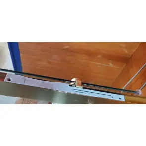 Шторки скляні на ванну розсувні Koer SR BS06-120x150-TR-12 прозоре скло Easy Clean 6мм, матове золото (KR5946) №3