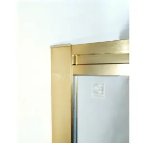 Шторки скляні на ванну розсувні Koer SR BS06-120x150-TR-12 прозоре скло Easy Clean 6мм, матове золото (KR5946) №11
