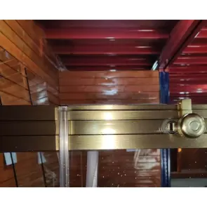 Шторки скляні на ванну розсувні Koer SR BS06-120x150-TR-12 прозоре скло Easy Clean 6мм, матове золото (KR5946) №16