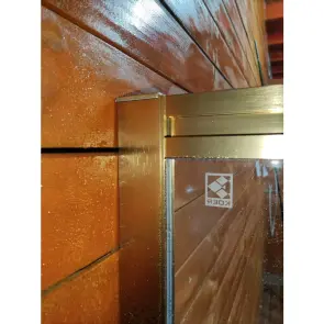 Шторки скляні на ванну розсувні Koer SR BS06-120x150-TR-12 прозоре скло Easy Clean 6мм, матове золото (KR5946) №27