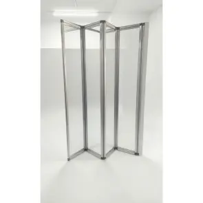 Шторки скляні на ванну складні Koer SR BS07-80x140-TR-01 прозоре скло Easy Clean 4мм, хром (KR5948) №13