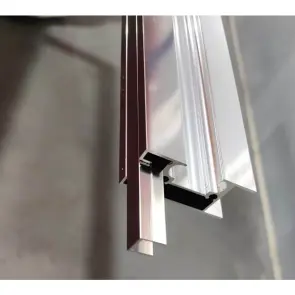Шторки скляні на ванну розсувні Koer SR BS06-120x150-TR-01 прозоре скло Easy Clean 6мм, хром (KR5945) №10