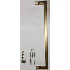 Шторки скляні на ванну розпашні Koer SR BS02-80x140-TR-12 прозоре скло 6мм, матове золото (KR5940) №10