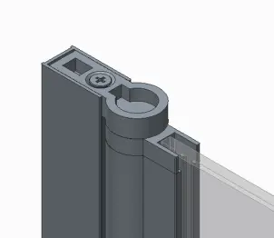 Шторки скляні на ванну розпашні Koer SR BS02-80x140-TR-07 прозоре скло 6мм, графіт (KR5941) №6