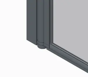 Шторки скляні на ванну розпашні Koer SR BS02-80x140-TR-07 прозоре скло 6мм, графіт (KR5941) №7