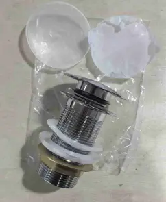 Донный клапан для раковины без перелива Zerix BV-10 1 1/4" автоматический Click-Clack (Цвет хром) (MY0416) №14