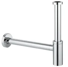 Сифон для раковини GROHE 28912000 без випуску (під донний клапан) без ревізії (Колір хром) 1 1/4'' (28912000)