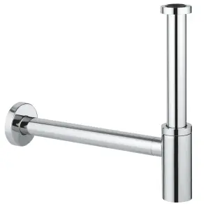 Сифон для раковини GROHE 28912000 без випуску (під донний клапан) без ревізії (Колір хром) 1 1/4'' (28912000) №1