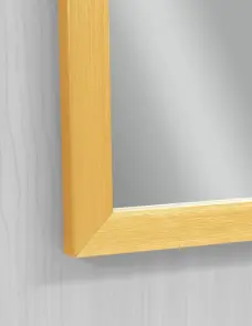 Дзеркало настінне Zerix FONTE MRZ09-60x85-Reverse GOLD прямокутне в золотій рамі (ZX6211) №7