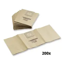 Паперові фільтр-мішки, 200 шт., T 12/1 Karcher купити в Україні