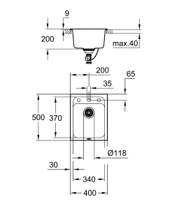 Композитна мийка для кухні Grohe K700 (31650AT0) №4