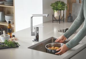 Мойка для кухни из нержавеющей стали Grohe K700U (31574SD1) №7