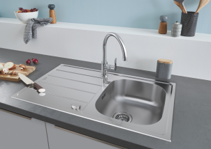 Мийка для кухні із нержавіючої сталі Grohe K200 (31552SD1) №5