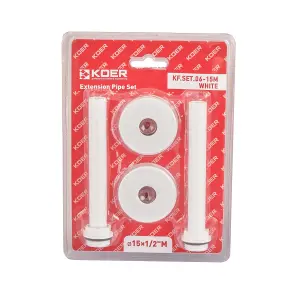 Комплект подовжувачів Koer KF.SET.06-15M WHITE d15x1/2M білий (KR5848) №4