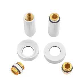Комплект подовжувачів Koer KF.SET.06MF WHITE 1/2Fx1/2M білий (KR5850) №4