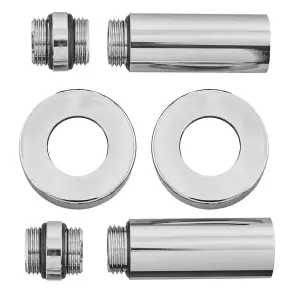 Комплект подовжувачів Koer KF.SET.06MF 1/2Fx1/2M хромований (KR5849) №1