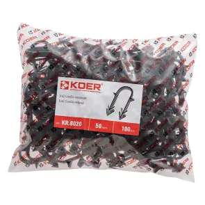 Скоба якірна Koer KR.8020 50 мм (Продається по 100 шт) (KR3244) №1