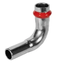 Коліно 90° однорозтрубне ВЗ Koer KQ.L18 Press-Inox AISI 304 18x18 (KR6393)