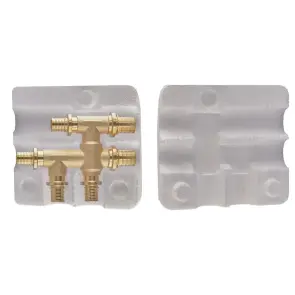 Трійник в од. площ. Koer KA.TU-20-16-20 - 20(2.8mm)x16(2.2mm)x20(2.8mm) (теплоіз.кожух) (KR5869) №1