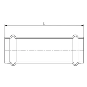 Муфта насувна Koer KQ.C35 Press-Inox AISI 304 35x35 (KR6318) №2