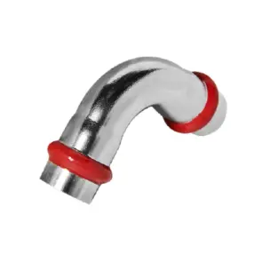Коліно 90° дворозтрубне Koer KQ.L15-2 Press-Inox AISI 304 15x15 (KR6399) №1